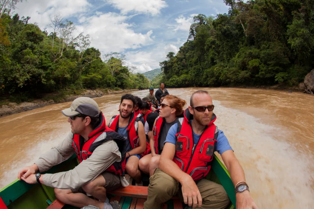Longboat ride on the Sapulot River, Sabah